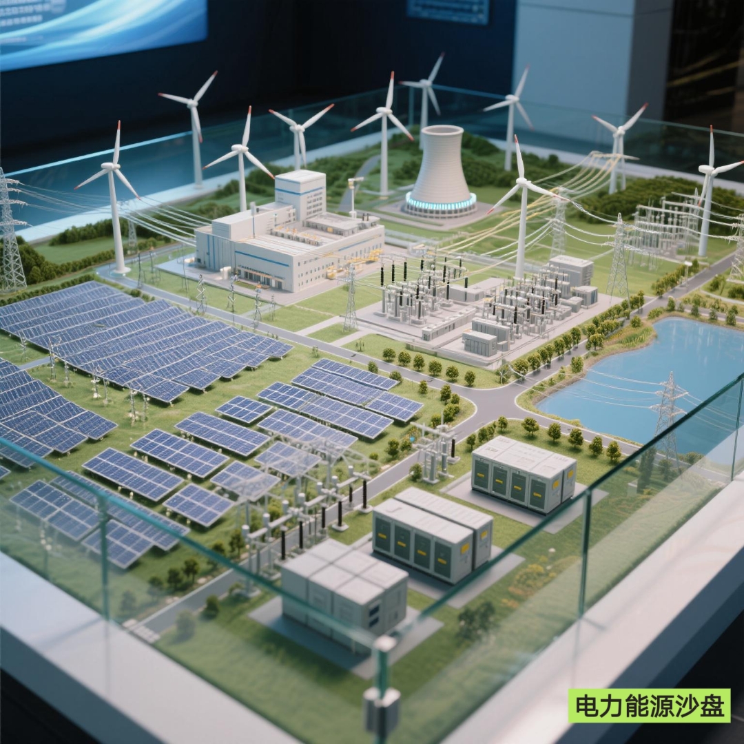電力展廳沙盤 風力發電技術服務的綜合呈現